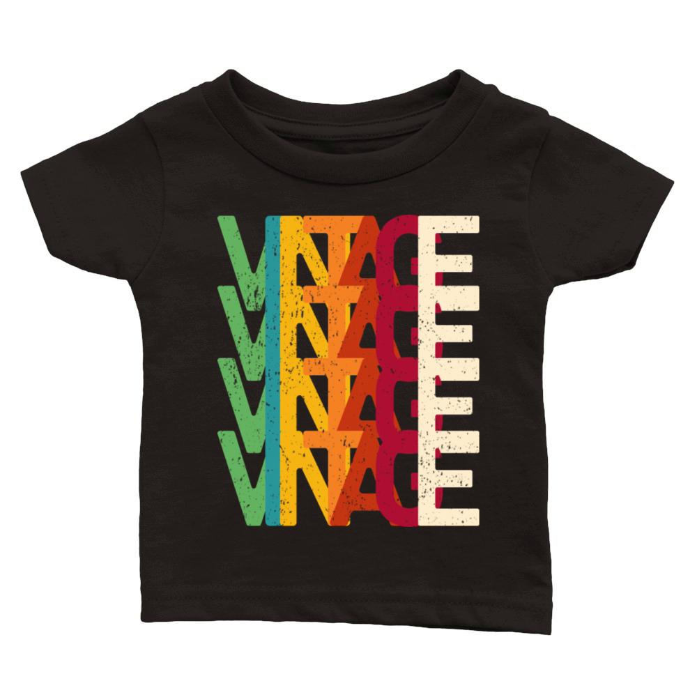 Vintage Text Classic Baby Crewneck T-shirt
