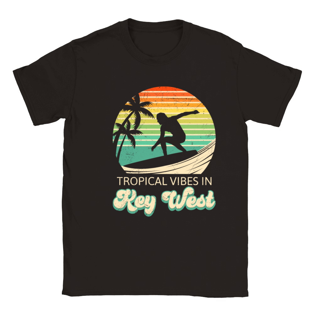 Florida TROPICAL VIBES IN KEY-WEST Vintage Classic Kids Crewneck T-shirt