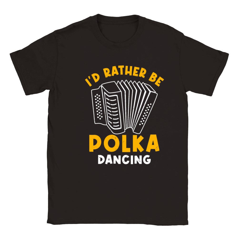 Funny Polka Dance Design for a Polka Muscian Classic Kids Crewneck T-shirt