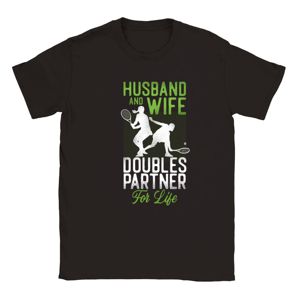 Funny Tennis Player Racket Husband Classic Kids Crewneck T-shirt