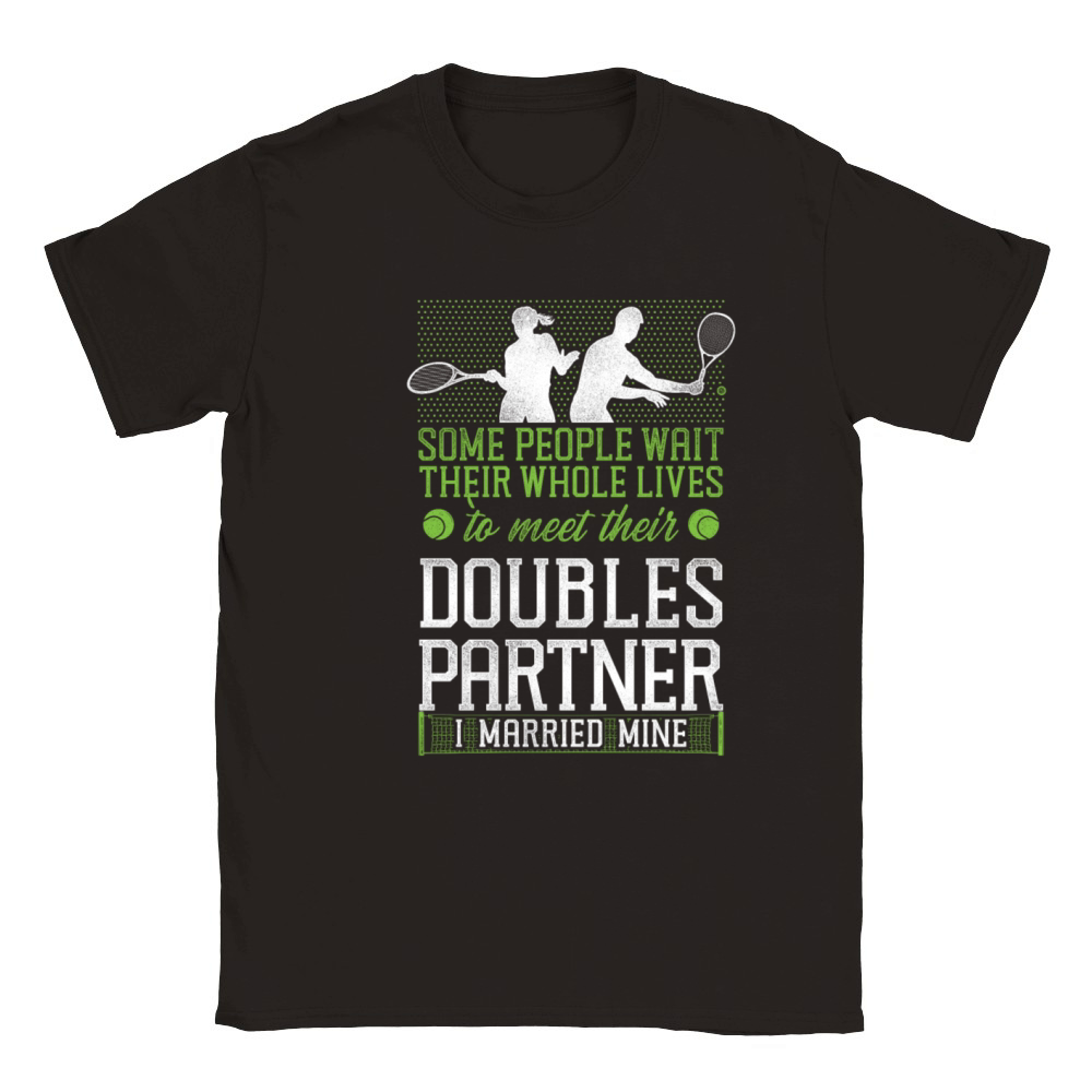 Funny Tennis Player Racket Husband Classic Kids Crewneck T-shirt