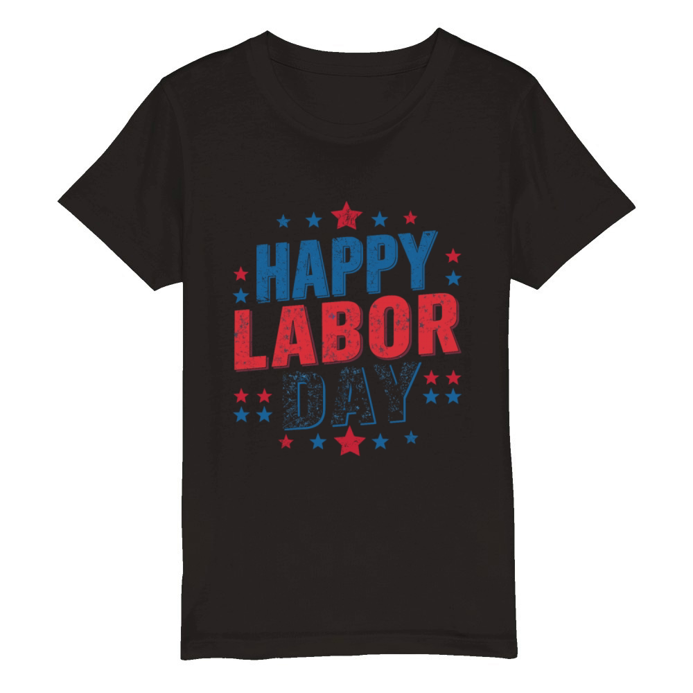 happy labor day Organic Kids Crewneck T-shirt