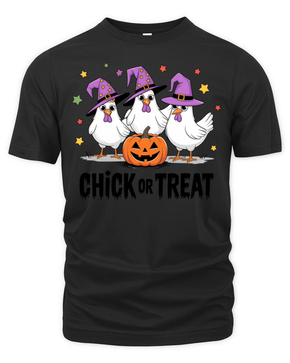 Chick or Treat Halloween Organic Unisex T-shirt