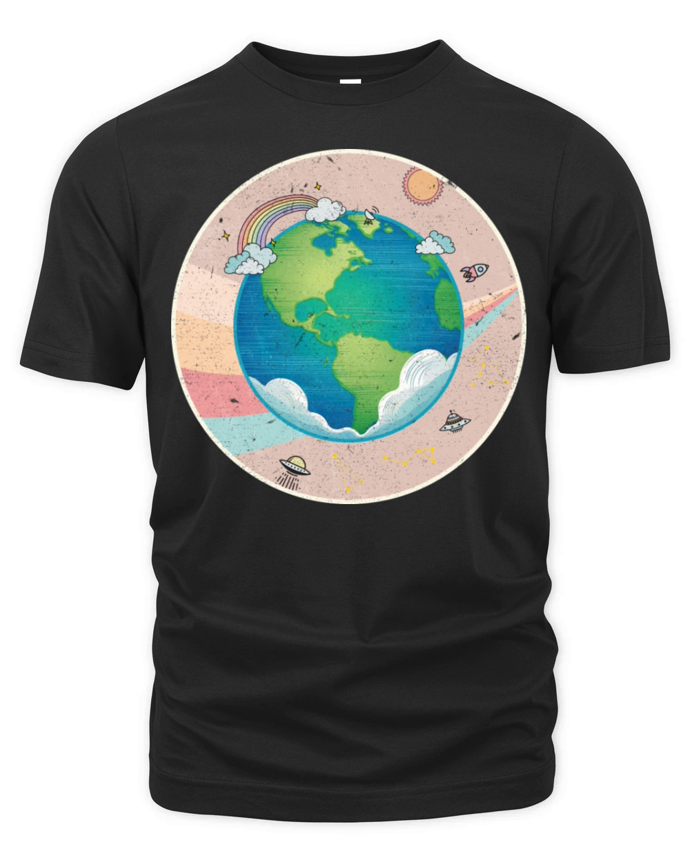 Earth - Planet Vintage Organic Unisex T-shirt