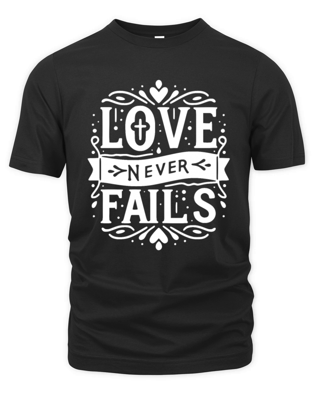 Love Never Fails Organic Unisex T-shirt