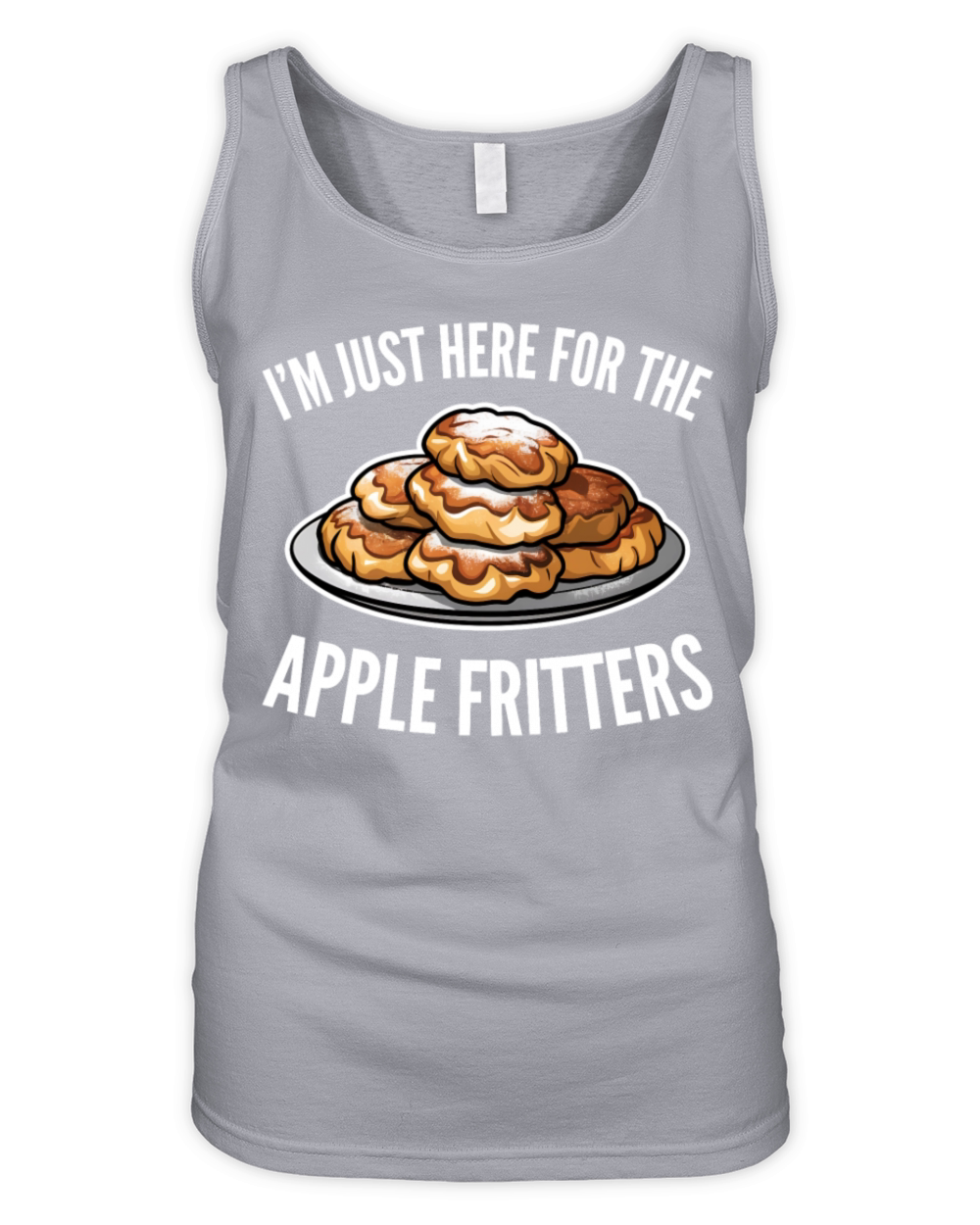 Just Here for the Apple Fritters Funny Dessert Organic Women's Tank Top