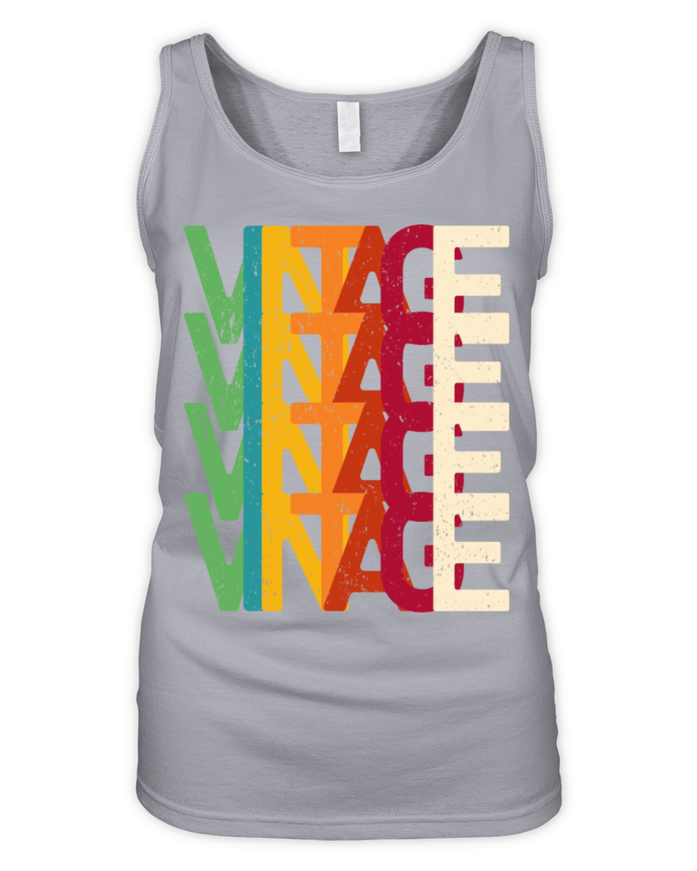 Vintage Text Organic Women's Tank Top