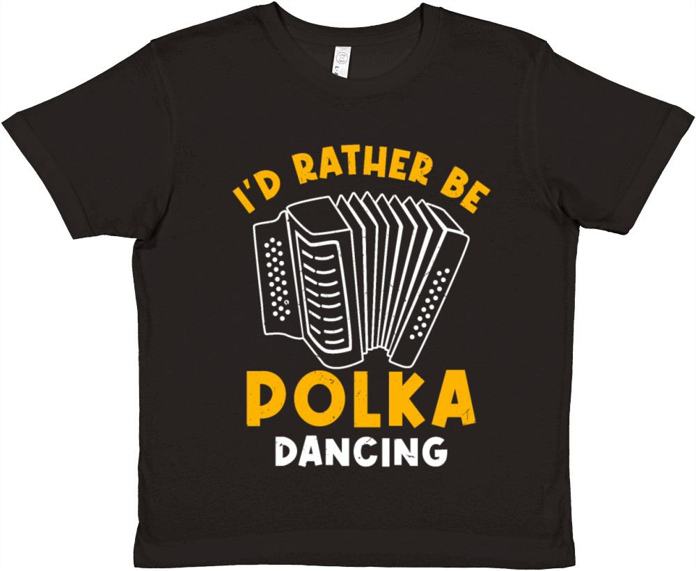 Funny Polka Dance Design for a Polka Muscian Premium Kids Crewneck T-shirt