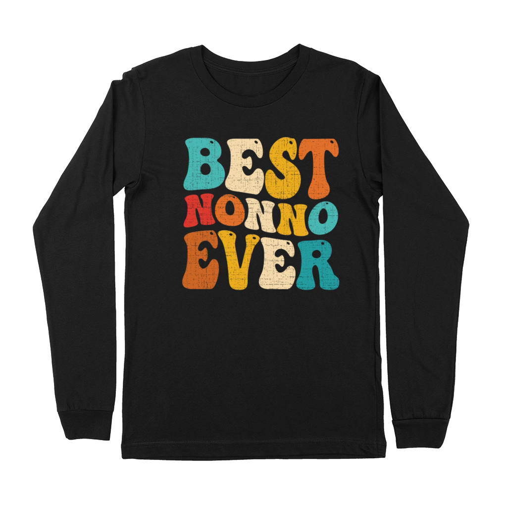 Best Nonno Ever Retro Vintage Grandpa Fathers Day Premium Long Sleeve