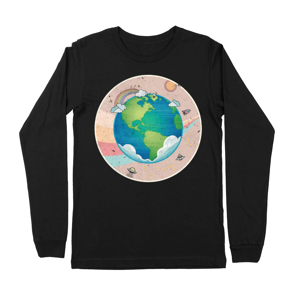Earth - Planet Vintage Premium Long Sleeve