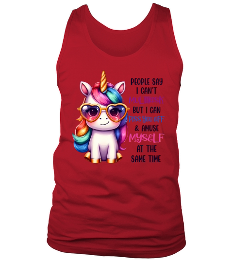 Multitask Unicorn Funny Quote Tank Top Unisex