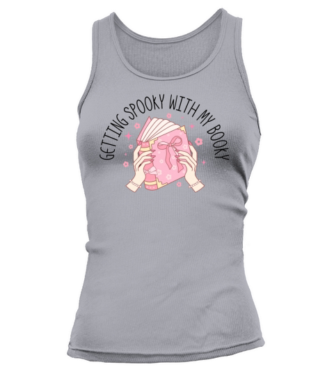 Getting Spooky with my Booky Halloween Fall Season Tank top Woman