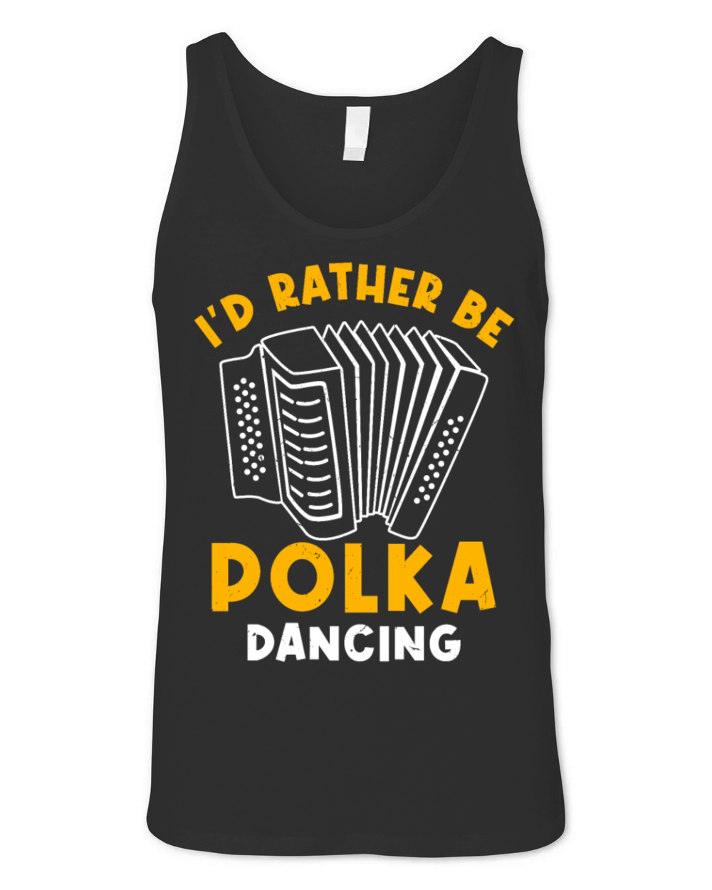 Funny Polka Dance Design for a Polka Muscian Unisex Jersey Tank