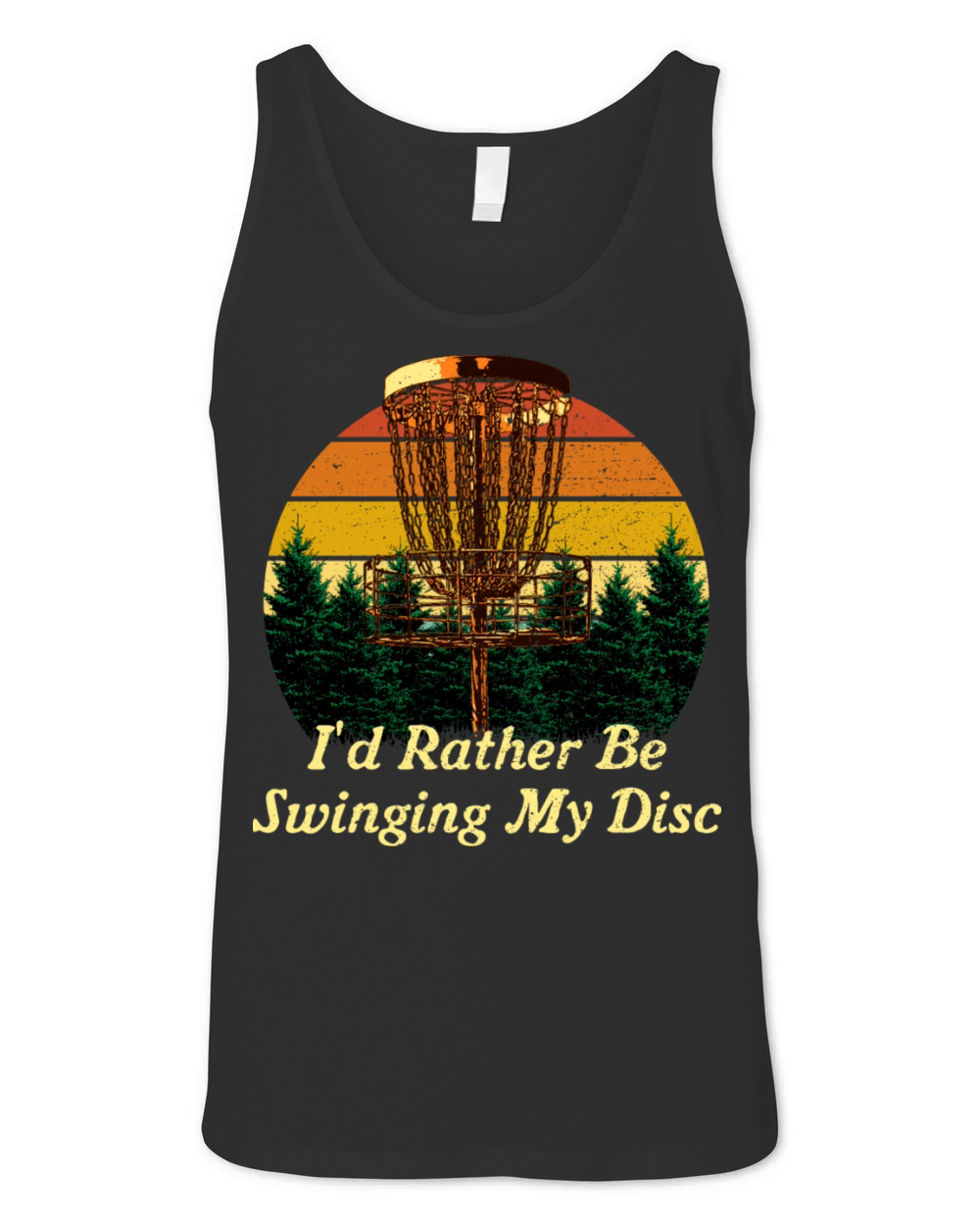 Id Rather Be Swinging My Disc Funny Disc Golf Humo Unisex Jersey Tank