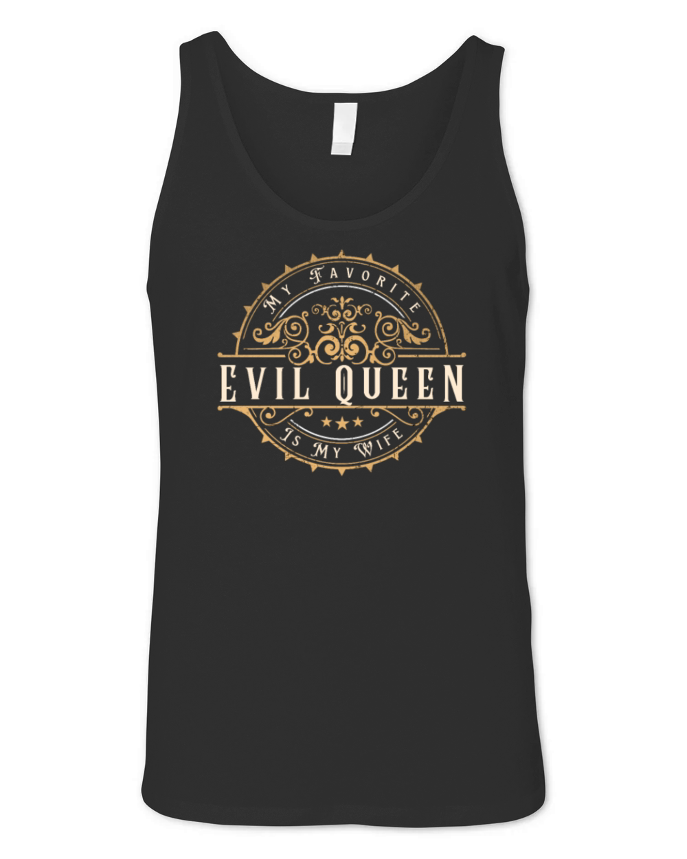 My Favorite Evil Queen Is My Wife Vintage Hallowee Unisex Jersey Tank