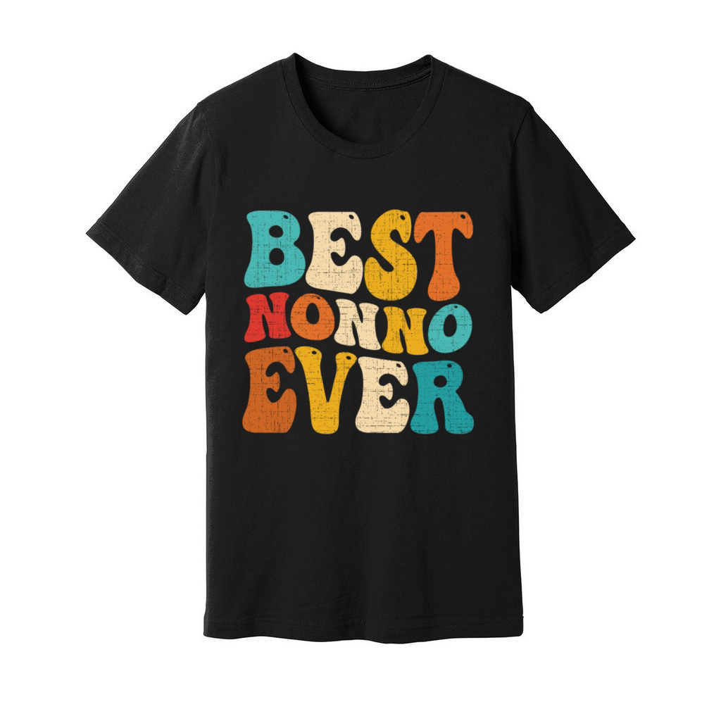 Best Nonno Ever Retro Vintage Grandpa Fathers Day Unisex Jersey Tee