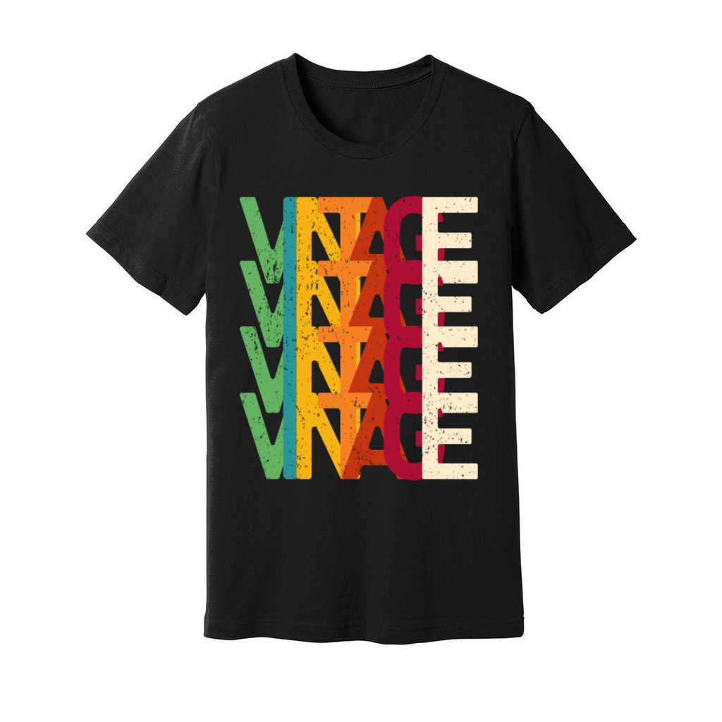 Vintage Text Unisex Jersey Tee