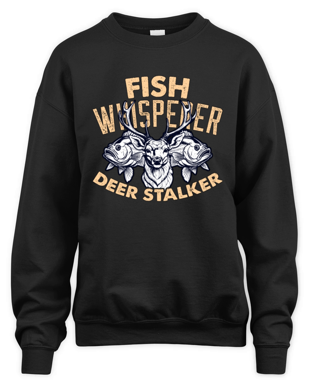 Fishing And Hunting Fish Whisperer Nature Lover Unisex Premium Crewneck Sweatshirt