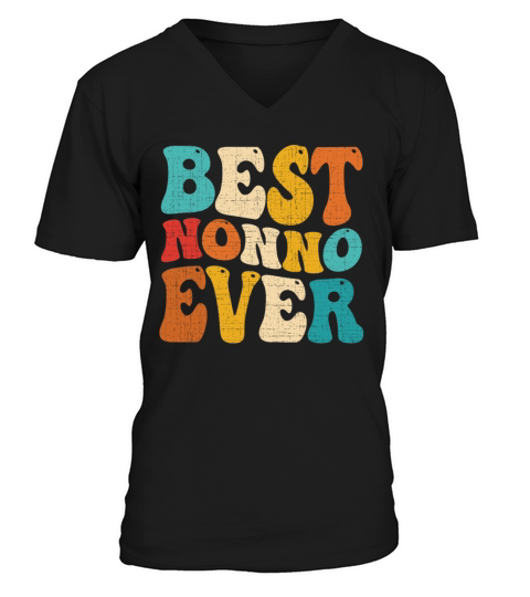 Best Nonno Ever Retro Vintage Grandpa Fathers Day V-Neck T-shirt