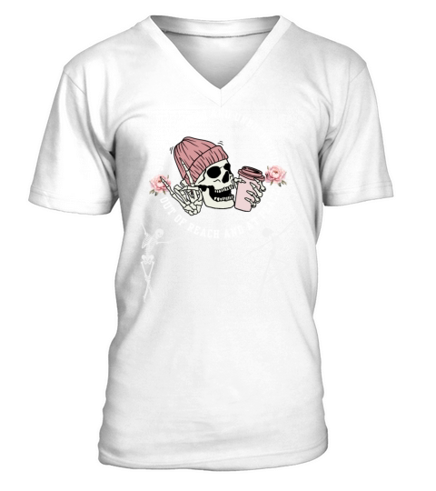 She’s In Bloom And Unbothered Out Of Reach At Peac V-Neck T-shirt