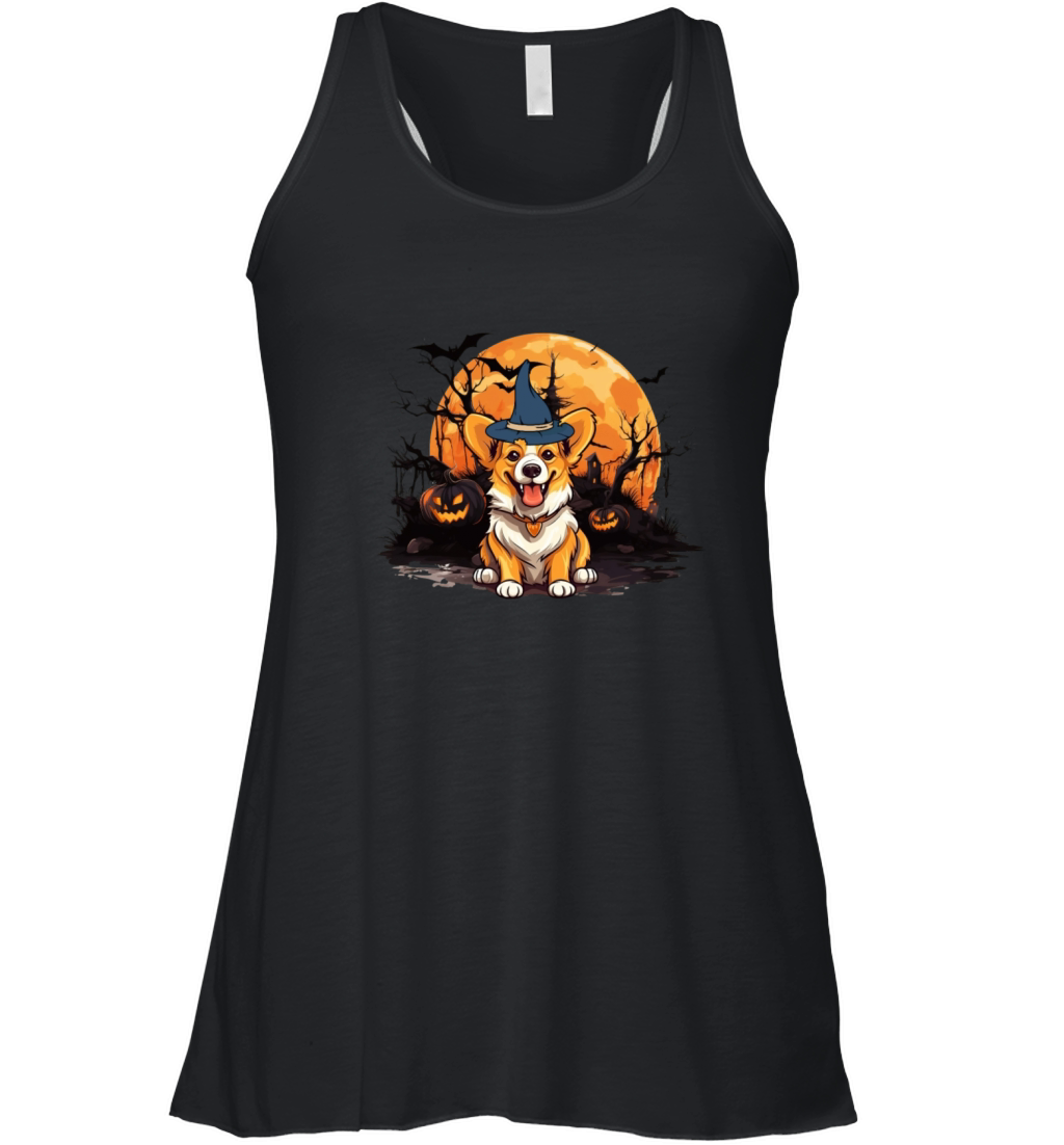 Halloween Costume Dog Lover Owner Corgi Women's Flowy Tank Top