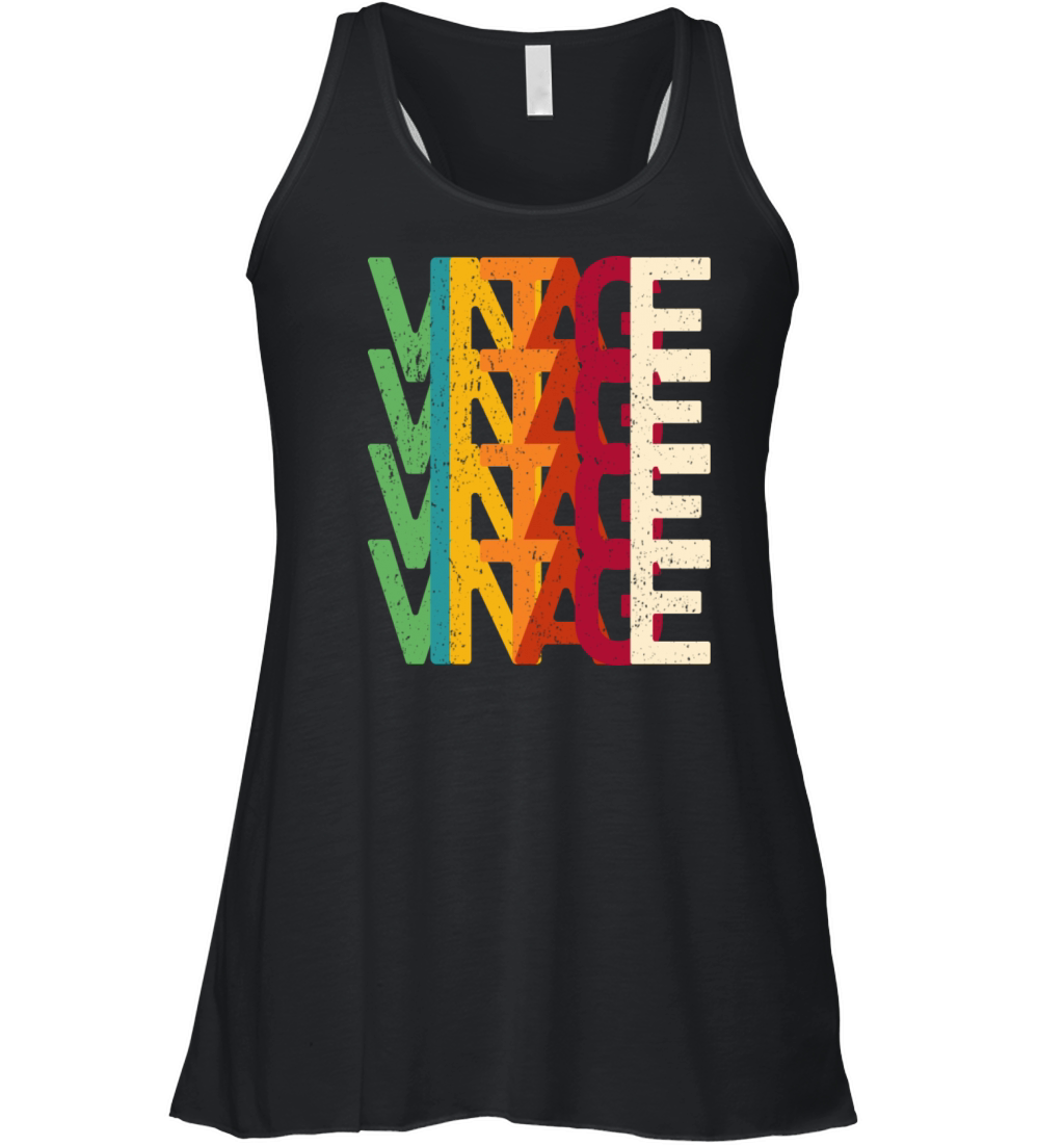 Vintage Text Women's Flowy Tank Top
