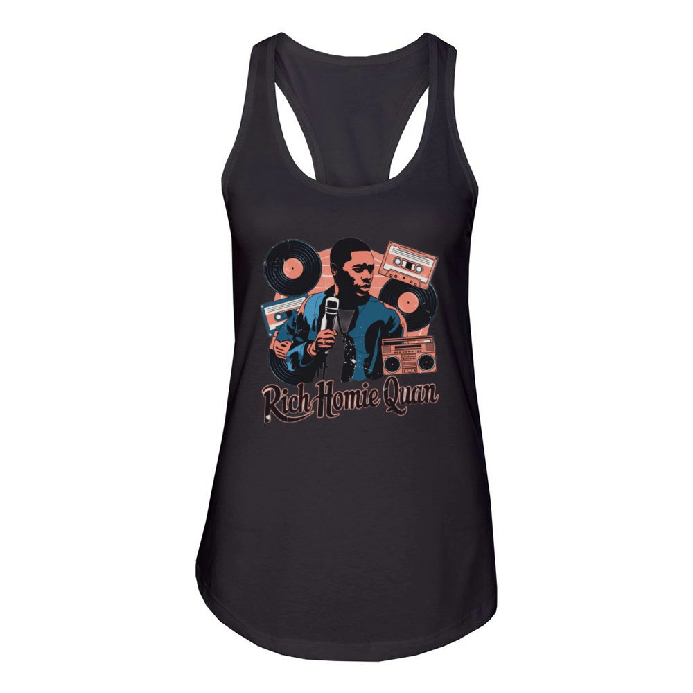 Vintage Quan Vibes Women's Racerback Tank