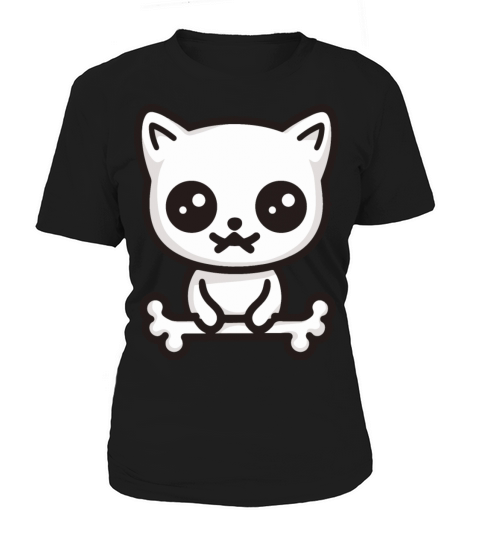 Cute kitten cat with bone Cottagecore Cat Shirt Women's T-Shirt