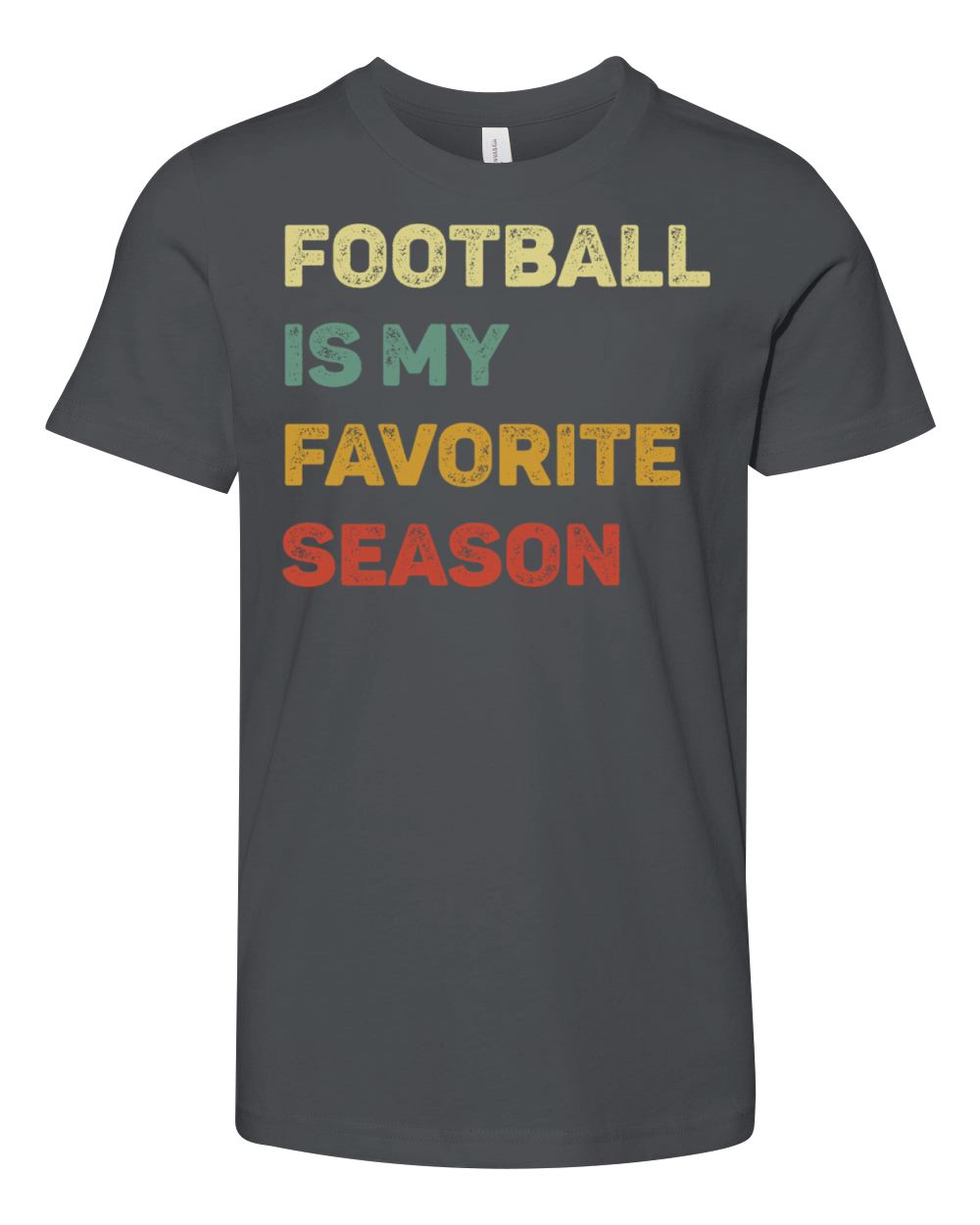 Football Is My Favorite Season Retro Youth Unisex Jersey Tee