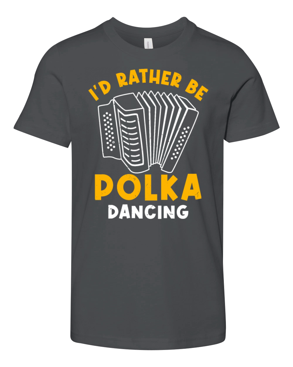 Funny Polka Dance Design for a Polka Muscian Youth Unisex Jersey Tee