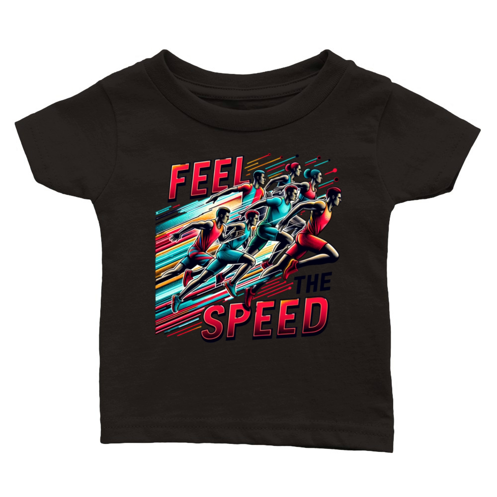 Minimalist Athlete Silhouettes Classic Baby Crewneck T-shirt