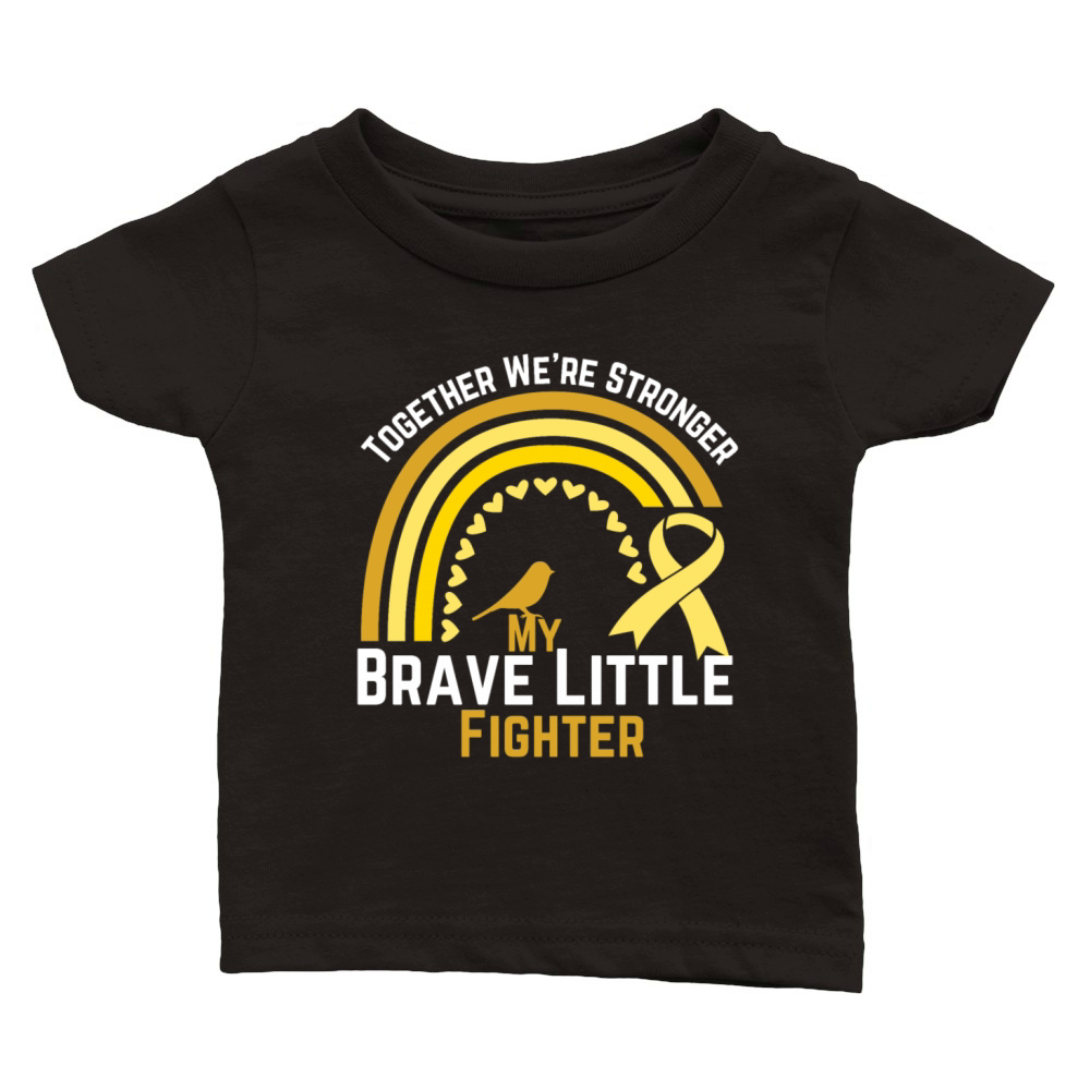 My Brave Little Fighter Cancer Awareness Shirt Classic Baby Crewneck T-shirt