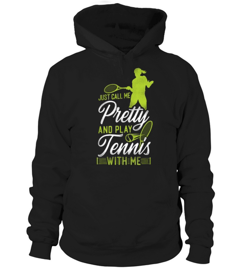 Funny Tennis Player Racket Girl Hoodie Unisex
