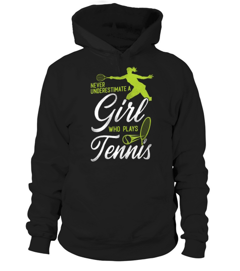 Funny Tennis Player Racket Girl Hoodie Unisex
