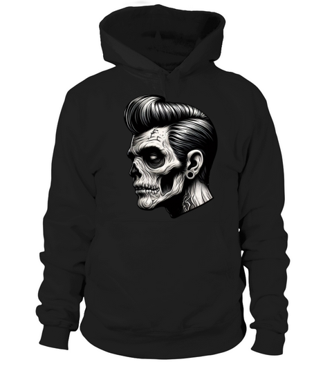 Rockabilly Zombie Vibes Hoodie Unisex