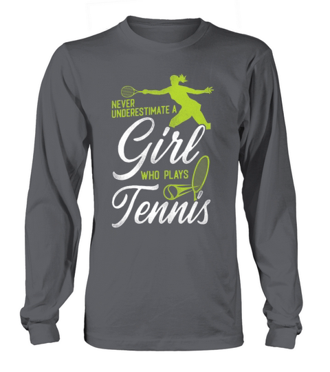 Funny Tennis Player Racket Girl Long sleeved Unisex
