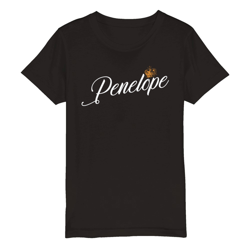 Penelope Name for Women Kids Toddlers - Penelope Organic Kids Crewneck T-shirt