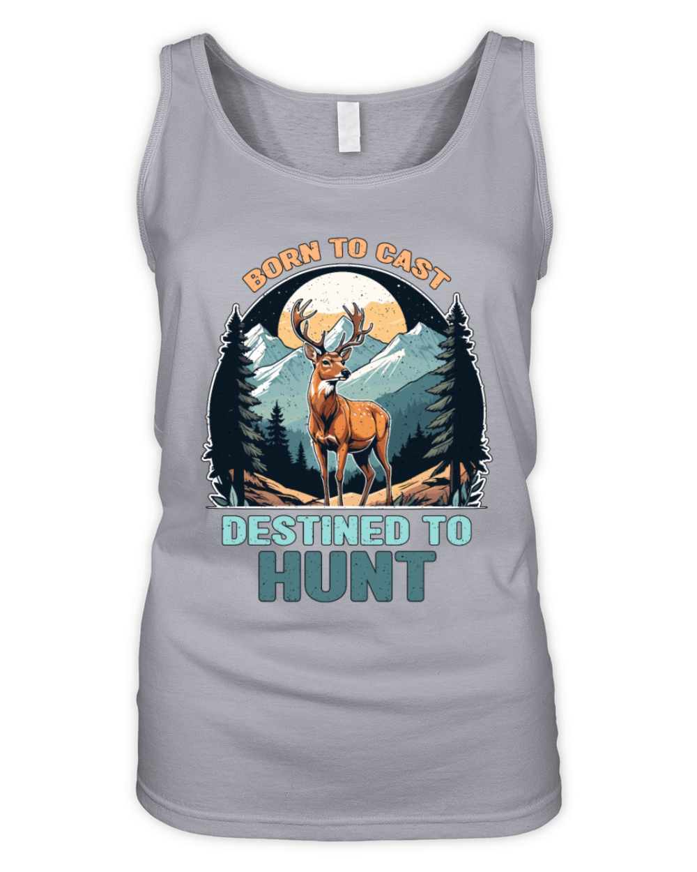 Fishing And Hunting Born To Cast Destined Outdoors Organic Women's Tank Top