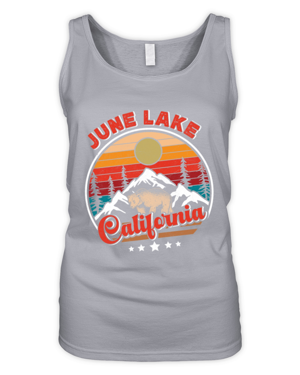 JUNE LAKE CALIFORNIA Nevada June Lake USA Organic Women's Tank Top