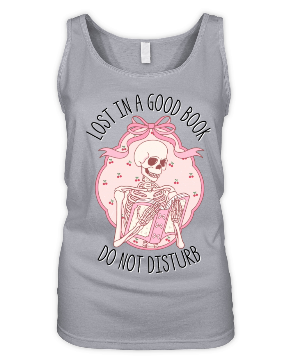 Lost in a Good Book Do Not Disturb Halloween Fall Organic Women's Tank Top