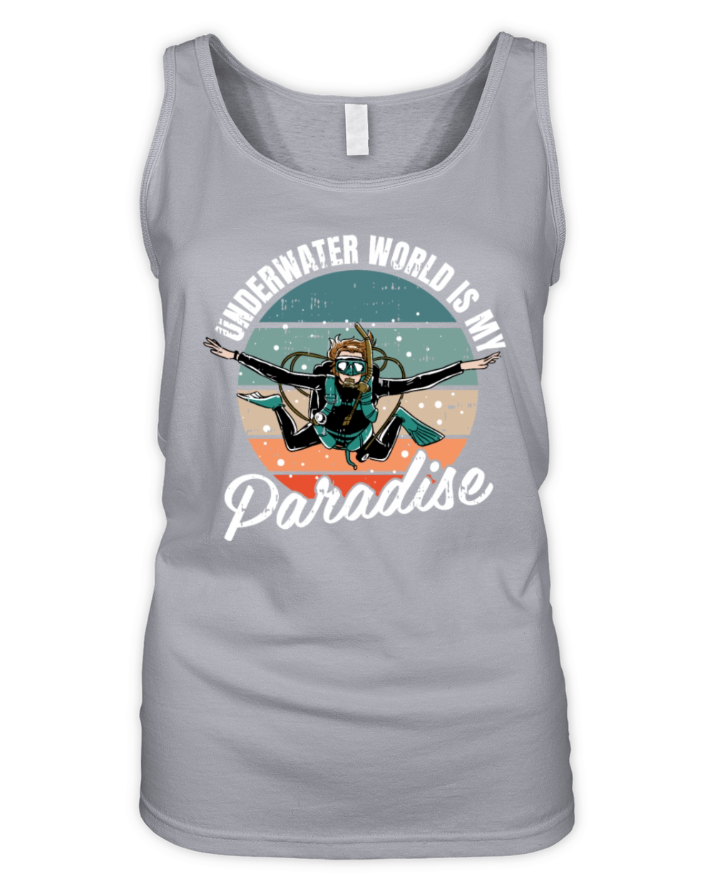 Underwater World Is My Paradise Organic Women's Tank Top