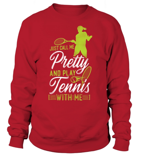 Funny Tennis Player Racket Girl Sweatshirt Unisex