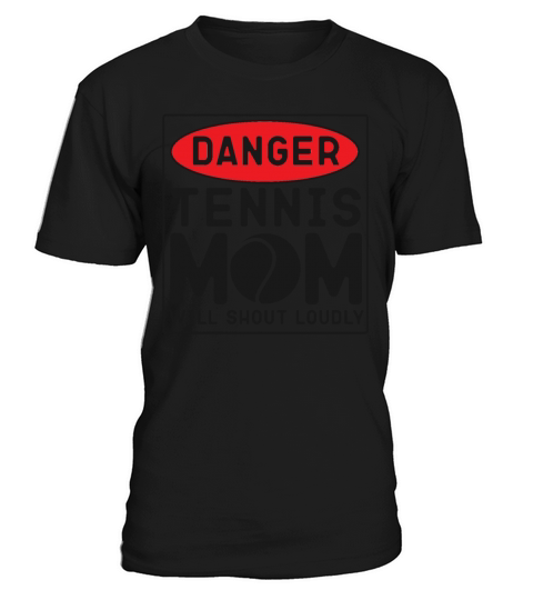 Funny Tennis Player Racket Danger T-Shirt Unisex