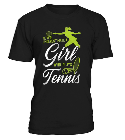 Funny Tennis Player Racket Girl T-Shirt Unisex