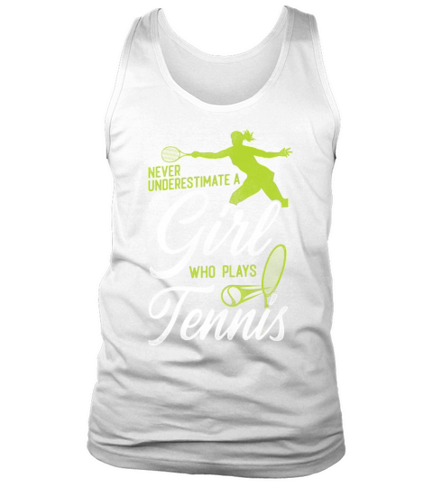 Funny Tennis Player Racket Girl Tank Top Unisex