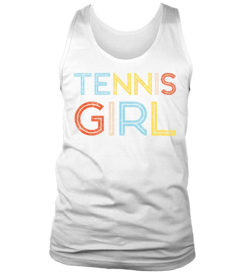Funny Tennis Player Racket Retro Tank Top Unisex