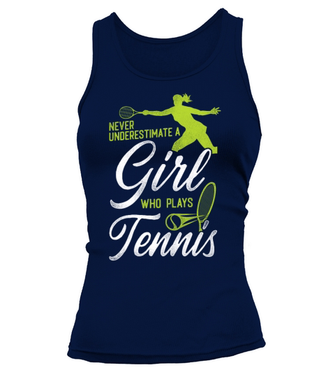 Funny Tennis Player Racket Girl Tank top Woman