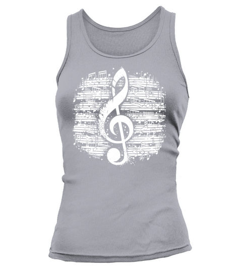 Music Clef Vintage Sheet Music Style Tank top Woman
