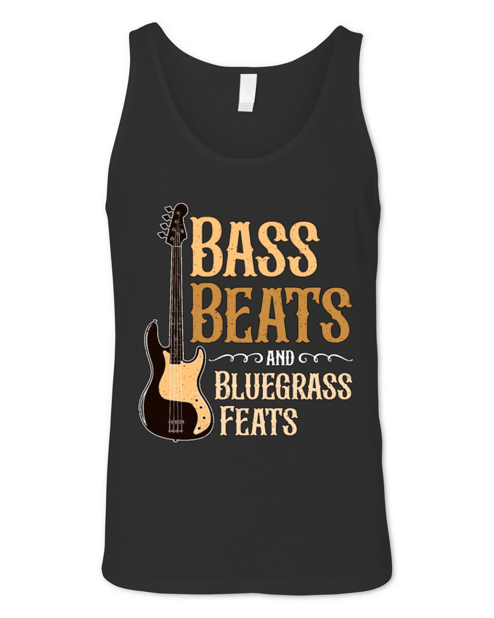 Bluegrass Music Bass Beats And Bluegrass Musician Unisex Jersey Tank