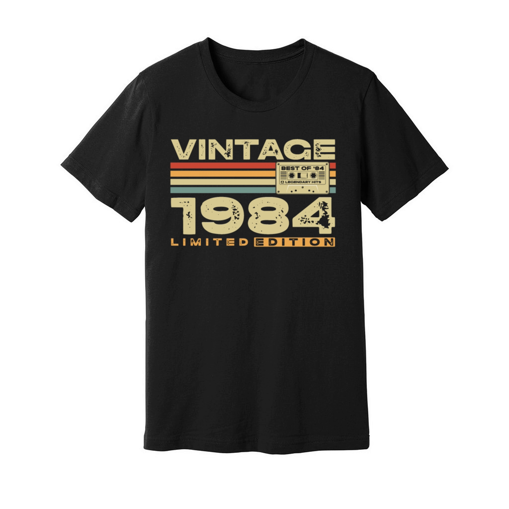 1984 Vintage Retro 40th Birthday Unisex Jersey Tee